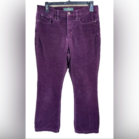 Lauren Ralph Lauren Womens 6 Corduroy Pants 29x28 Classic Bootcut Stretch Jeans - Picture 1 of 9